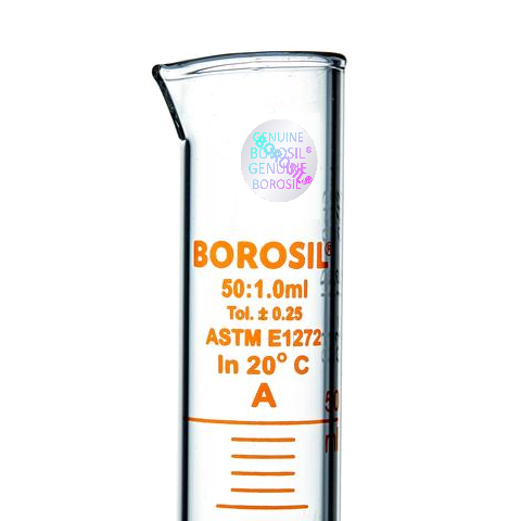 Borosil Cam Mezür 50 ml - Dereceli Silindir Sertifikalı