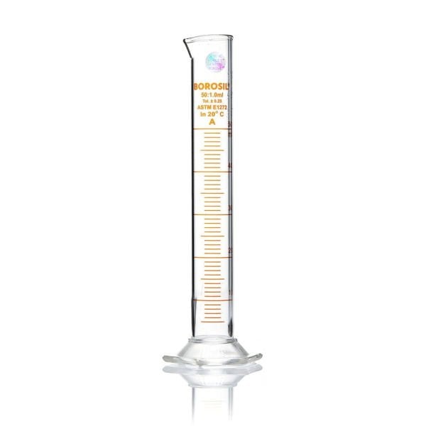 Borosil Cam Mezür 50 ml - Dereceli Silindir Sertifikalı