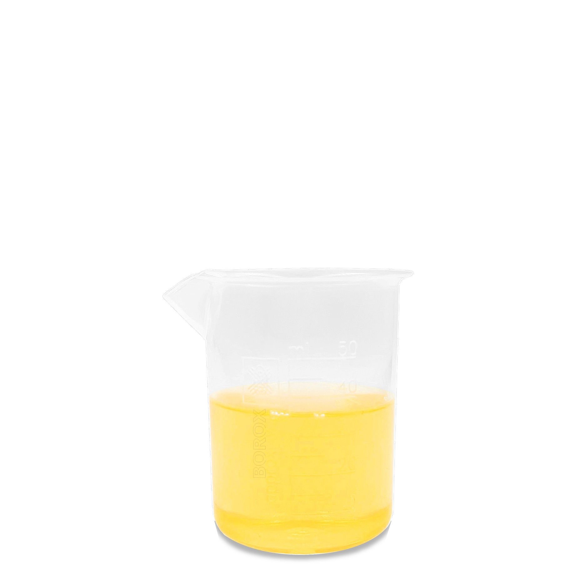 Borox Plastik Beher 50 ml - Kabartma Dereceli - Plastic Beaker Autoclavable