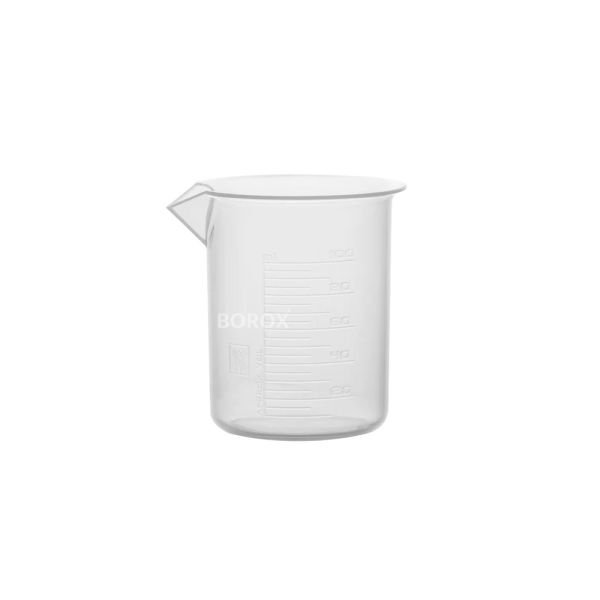 Borox Plastik Beher 100 ml - Kabartma Dereceli - Plastic Beaker Autoclavable