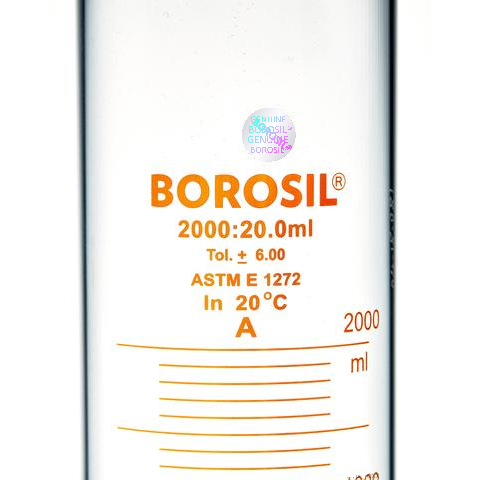 Borosil Cam Mezür 2000 ml - Dereceli Silindir Sertifikalı