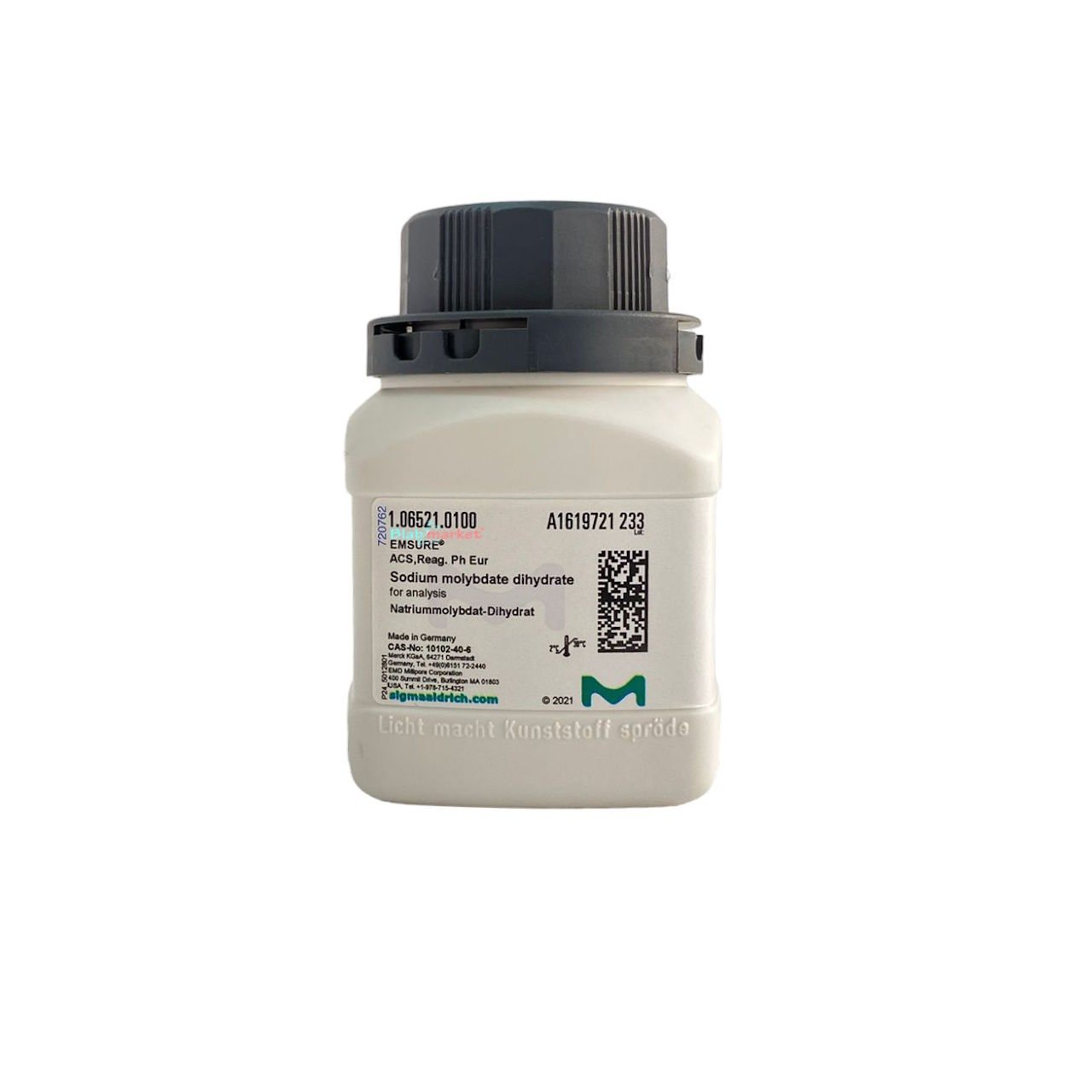 Sodyum Molibdat Dihidrat 100 g- Sodium Molybdate Dihydrate Gr For Analysis Merck 106521.0100