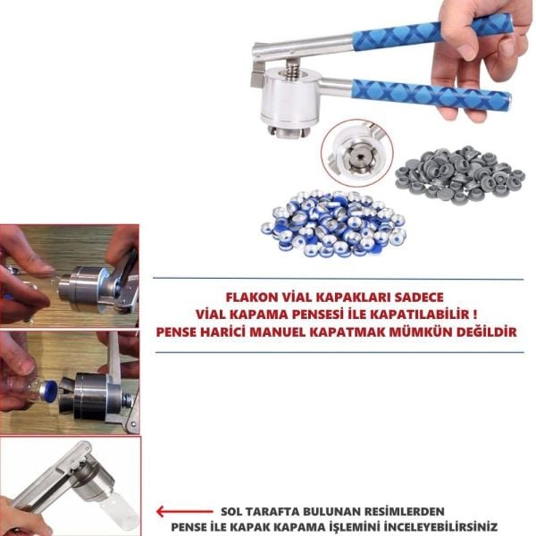 Borox Kapaklı Tıpalı Cam Şişe 50ml - Flakon Şişe 50cc - 100 Adet Toptan