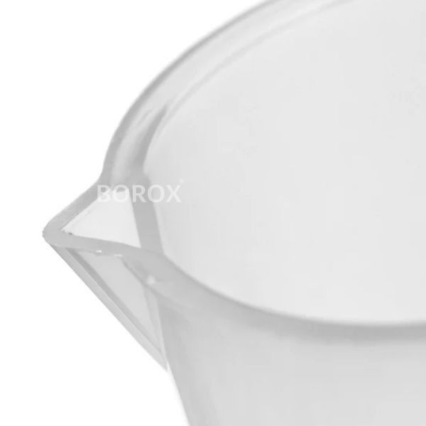 Borox Plastik Beher 1000 ml - Ölçü Kabı - Mavi Skala