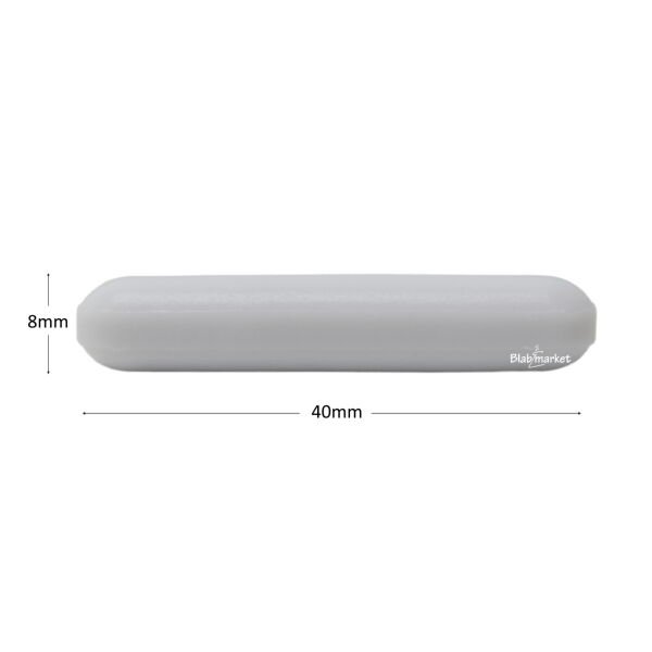Manyetik Balık 8x40 mm - Teflon Karıştırıcı Balık Silindirik - 5 Adet Paket