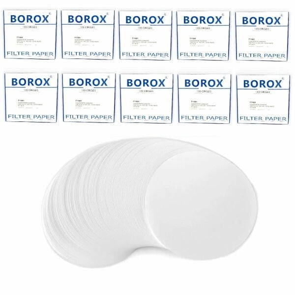 Laboratuvar Filtre Kağıdı 150 mm Nitel - Beyaz Bant Orta Hız - 10 Paket Toptan