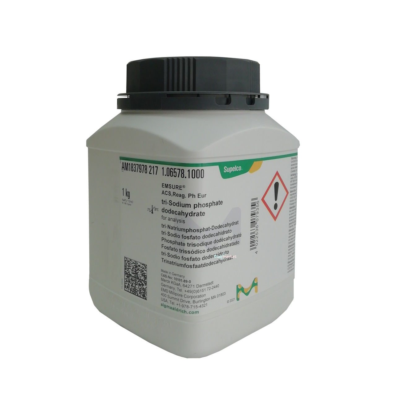 Sodyum Fosfat 1 kg-Sodium Phosphate Dodecahydrate Merck 106578.1000