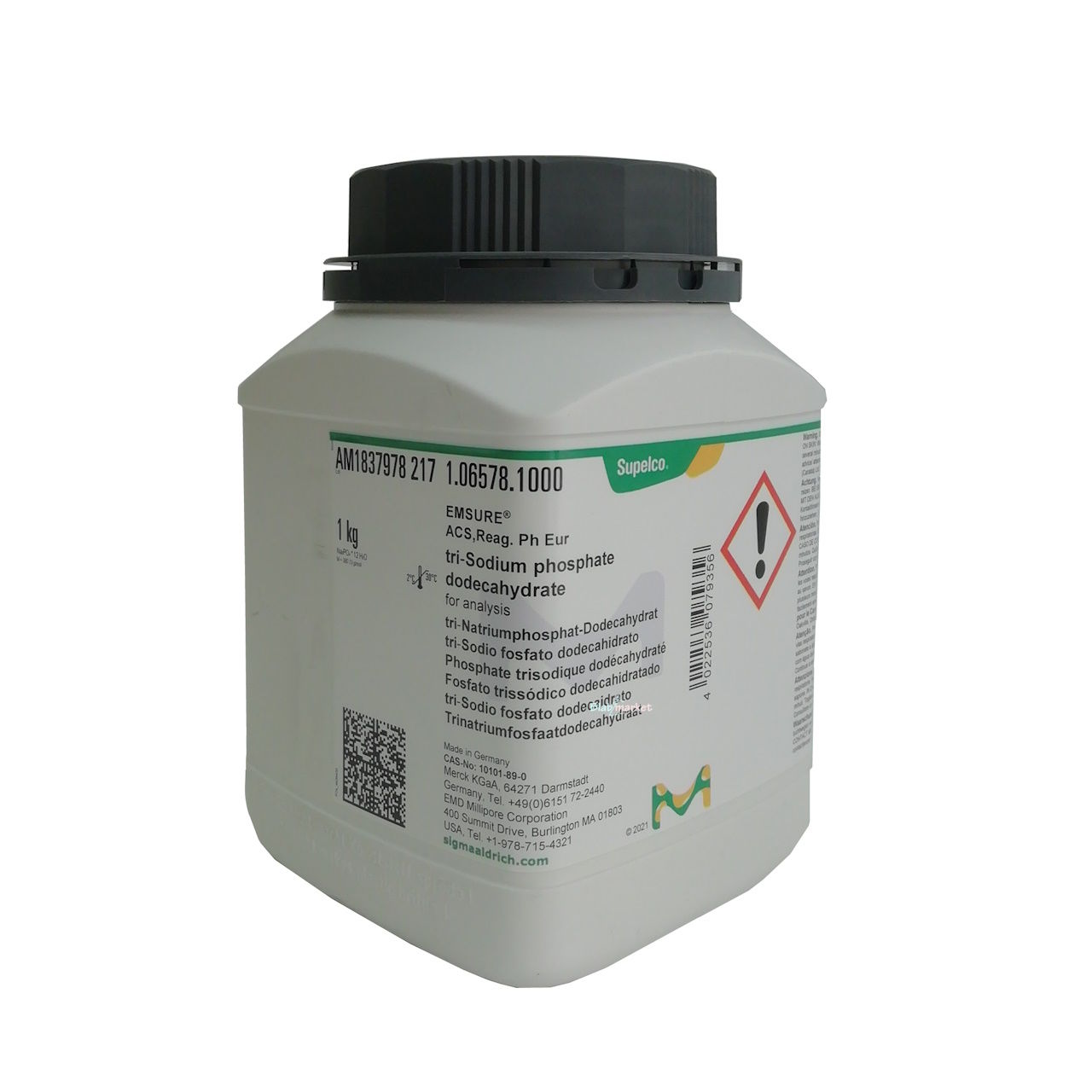 Sodyum Fosfat 1 kg-Sodium Phosphate Dodecahydrate Merck 106578.1000