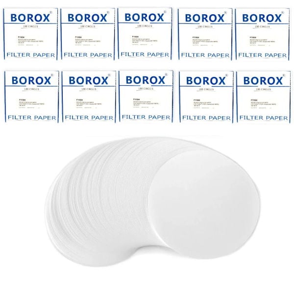 Laboratuvar Filtre Kağıdı 150mm Kalitatif - Siyah Bant Hızlı - 10 Paket Toptan