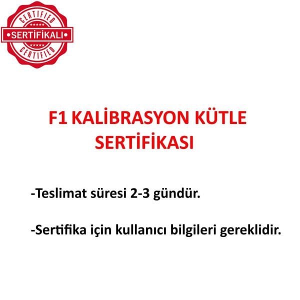 Kalibrasyon Ağırlık Seti F1 - Terazi Kiti 12 Adet 1g-500g Sertifikalı