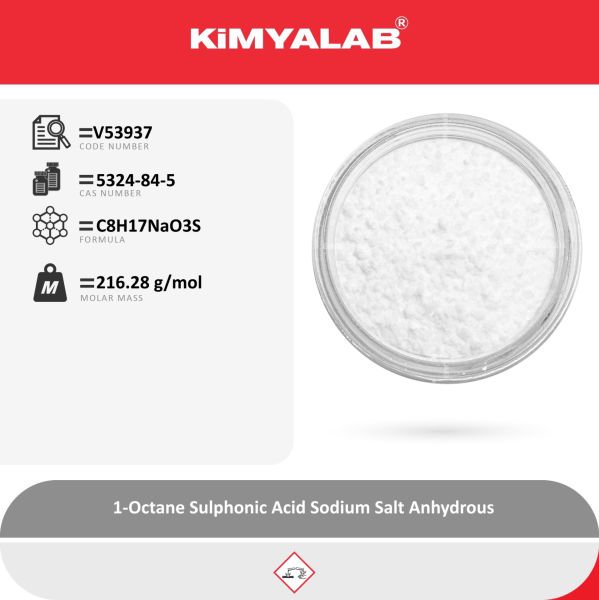 Kimyalab Oktan Sülfonik Asit Sodyum Tuzu 50g - 1-Octane Sulphonic Acid Sodium Salt Anhydrous For HPLC