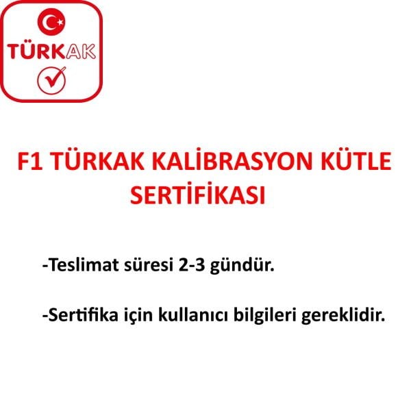 Borox Kalibrasyon Kütlesi 1 Kg - Paslanmaz Çelik F1 Etalon Sertifikalı