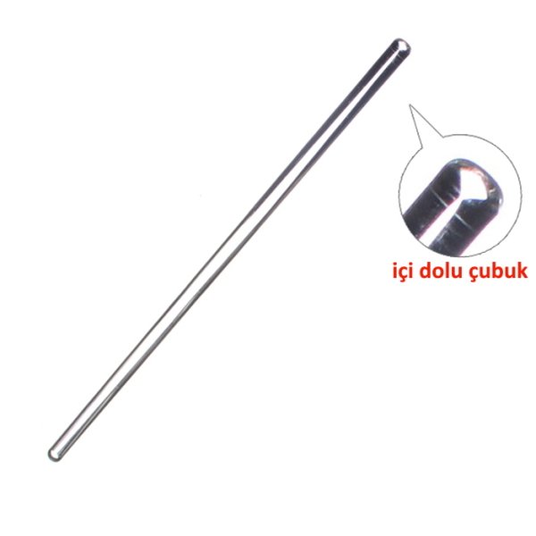 Borox Cam Baget 10x250mm - İçi Dolu Çubuk Glass Stirring Bar