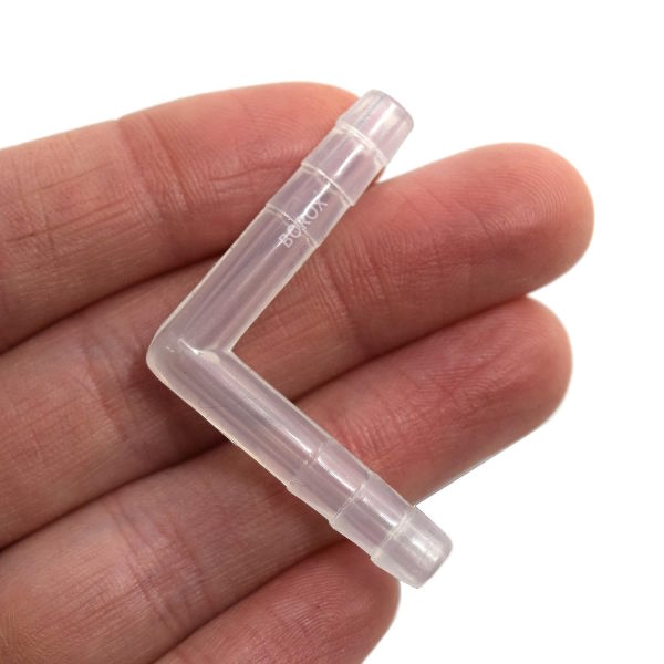 Borox Hortum Bağlantı Parçası 6mm - L Adaptör - Konnektör - Bağlama Aparatı