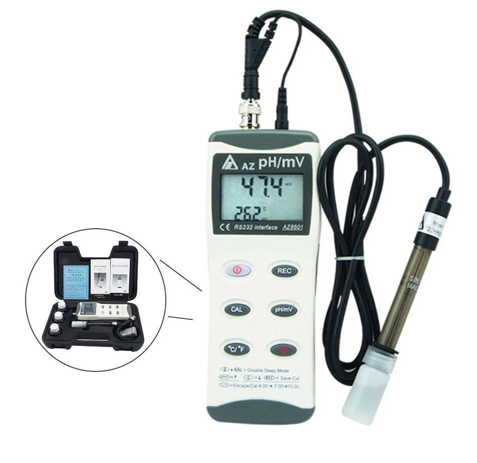 AZ 8601 Portatif pH ORP Sıcaklık Ölçer - Dijital pH Metre
