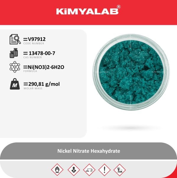 Kimyalab Nikel Nitrat 250g - Nickel Nitrate Hexahydrate