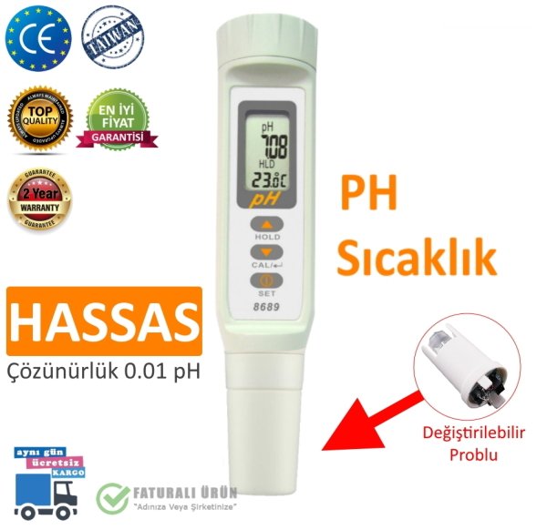 AZ 8689 Hassas Kalem Tipi pH Metre - Dijital pH Ölçer