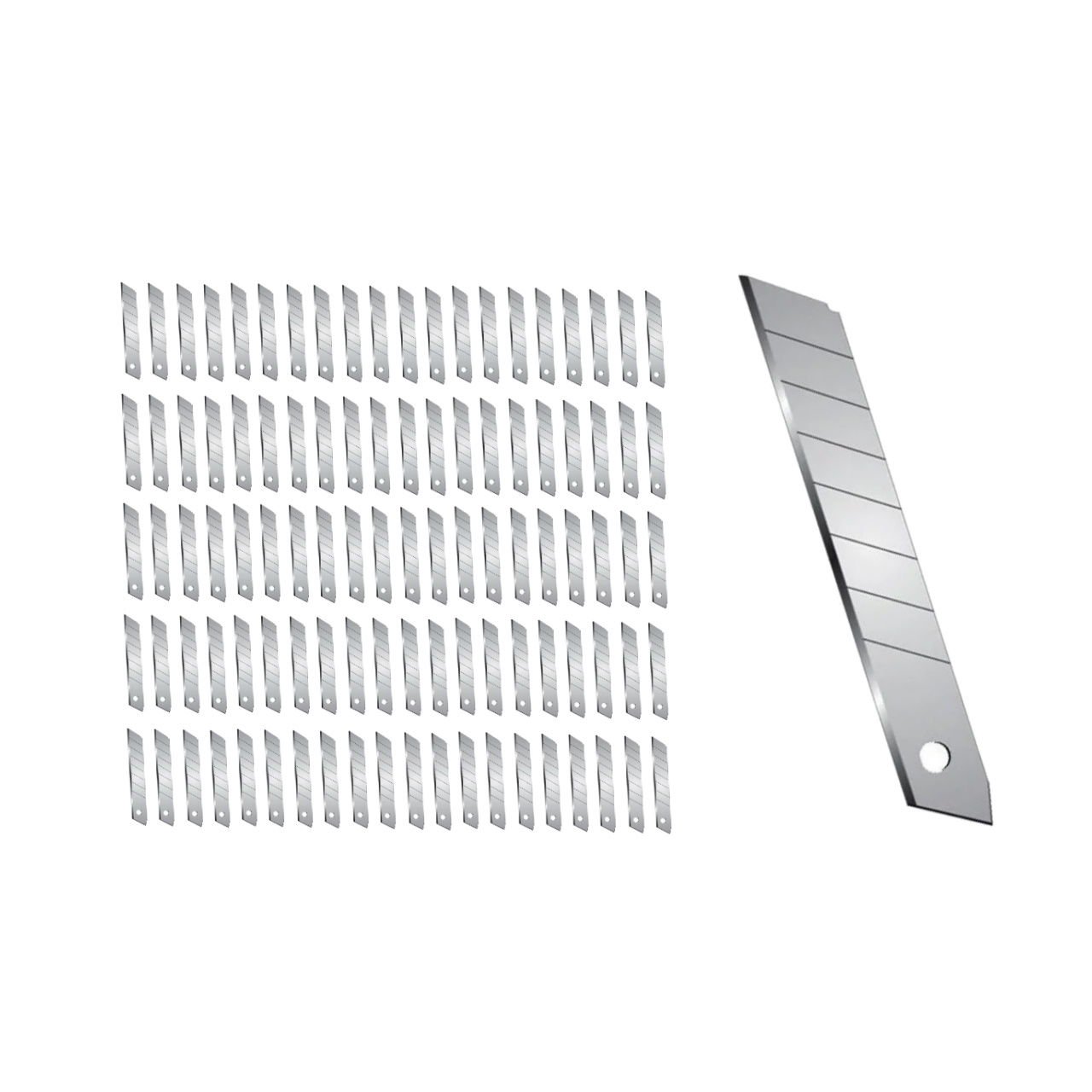 Borox Metal Maket Bıçağı Ucu - Falçata Bıçağı Yedeği - 18 mm - 100 Adet Toptan