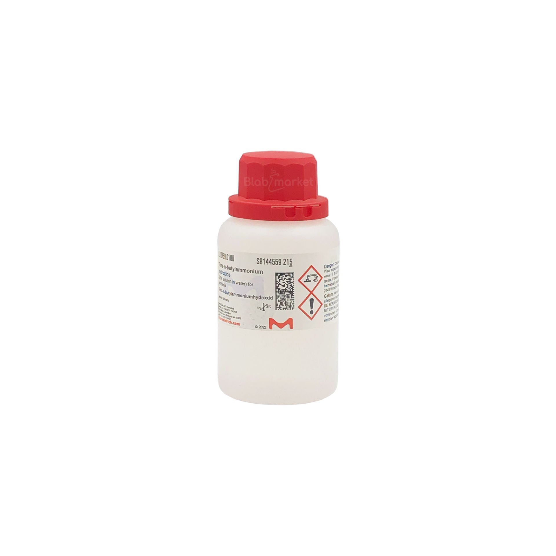 Tetra-n-butilamonyum Hidroksit 100 ml - Tetra-N-Butylammonium Hydroxide - Merck 818759.0100