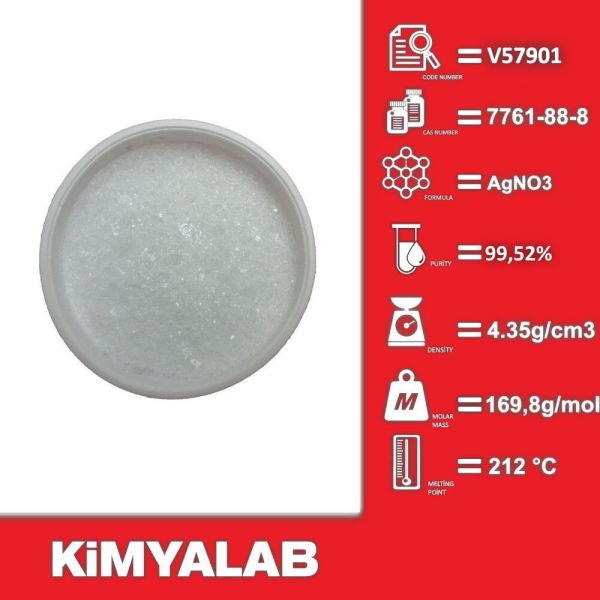 Kimyalab Gümüş Nitrat 250g Saf - Silver Nitrate Extra Pure - AgNO3