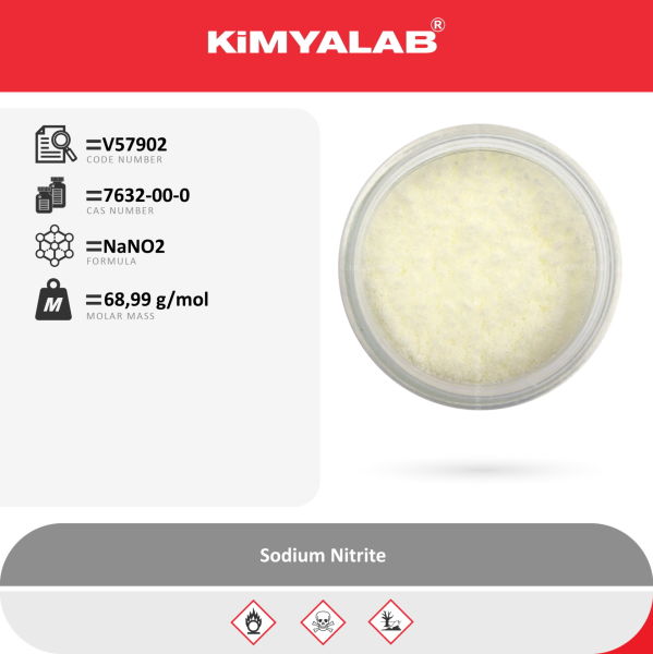 Kimyalab Sodyum Nitrit - Sodium Nitrite - 5 Kg-HDPE Varil