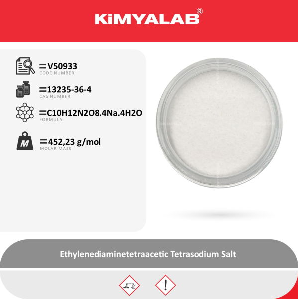 Kimyalab EDTA-4Na-Ethylenediaminetetraacetic Acid 5 Kg-HDPE Varil