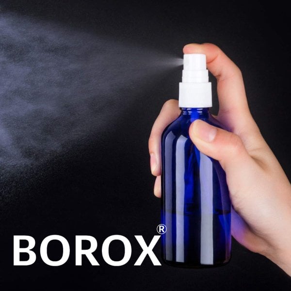 Borox Mavi Cam Sprey Şişesi 50 ml - Spreyli Kolonya Şişe