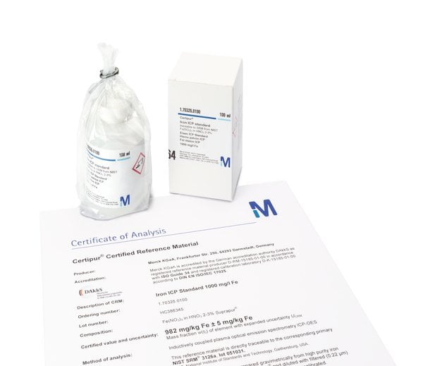 Titanyum 100 ml - Titanium ICP Standard -  Merck 170363.0100