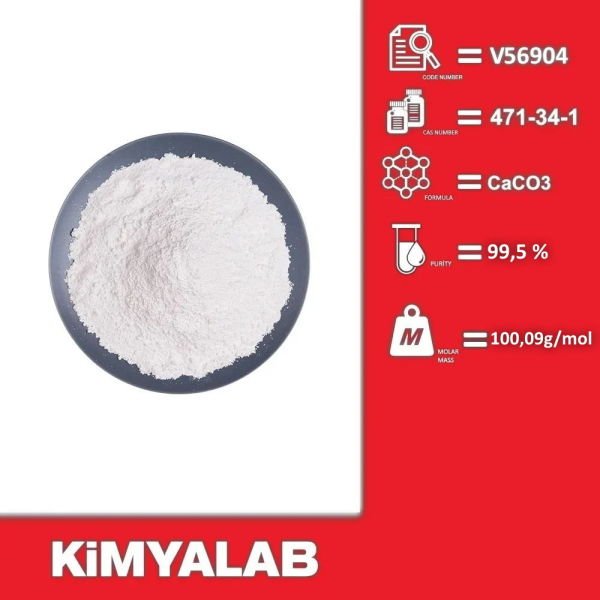 Kimyalab Kalsiyum Karbonat - Calcium Carbonate 5 Kg-HDPE Varil