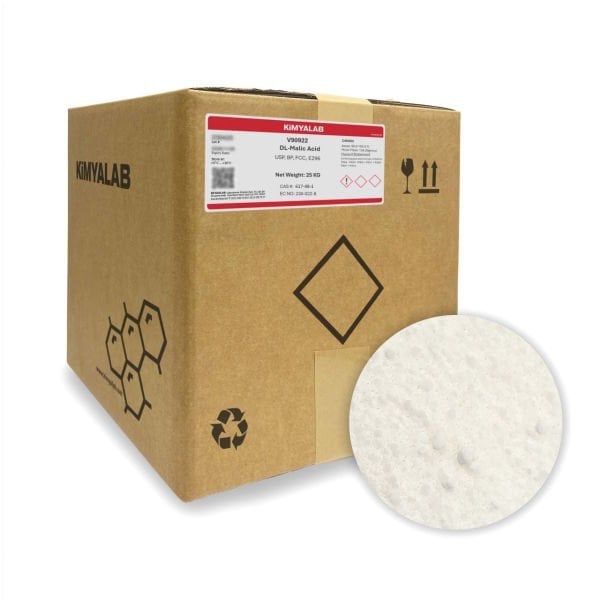 Kimyalab DL-Malik Asit - Malic acid - 25 Kg-Koli Toptan