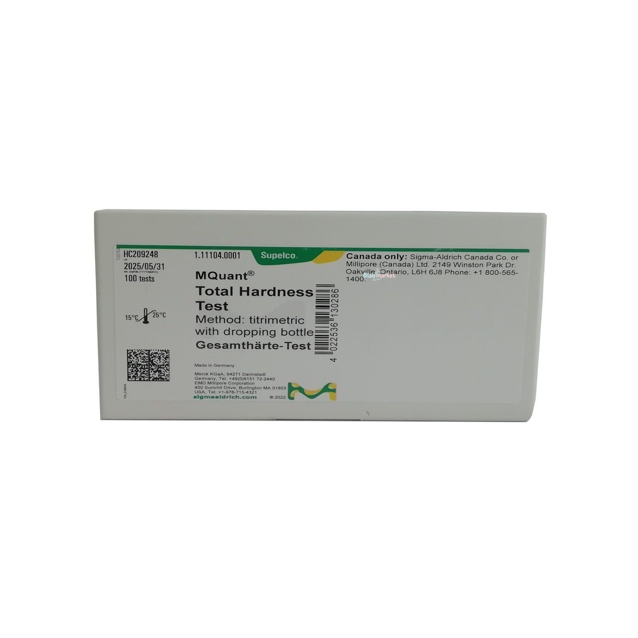 Merck 111104 Toplam Sertlik Testi 100 Adet
