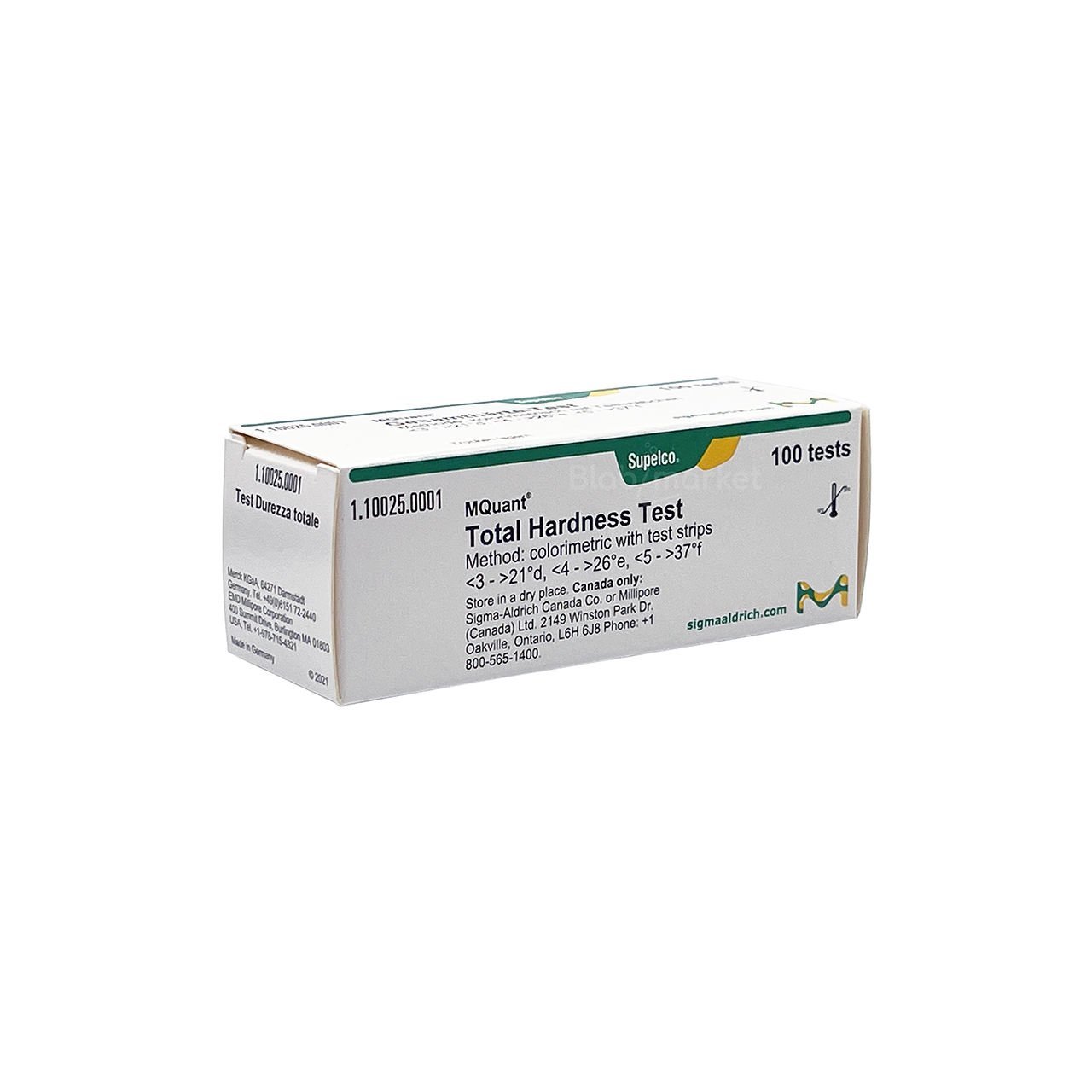 Toplam Sertlik Testi 100 test- Total Hardness Test - Merckoquant - Merck 110025.0001