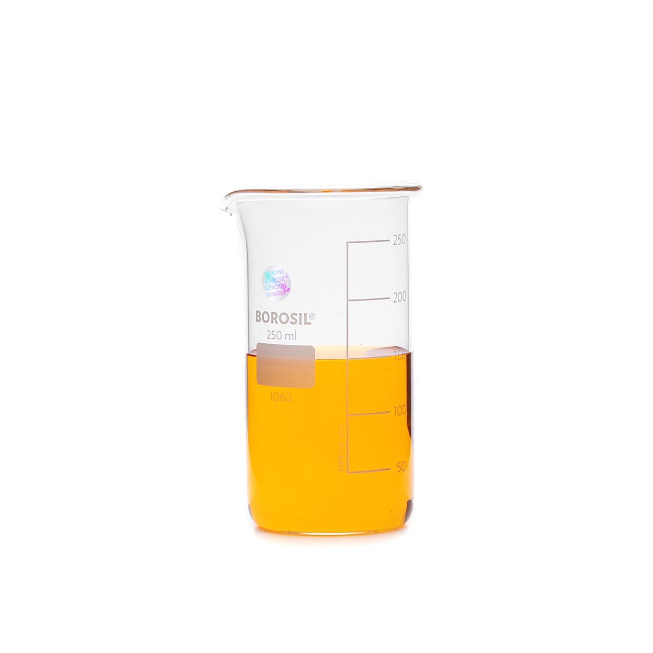 Borosil Cam Beher 250 ml - Uzun Form Isıya Dayanıklı Beaker