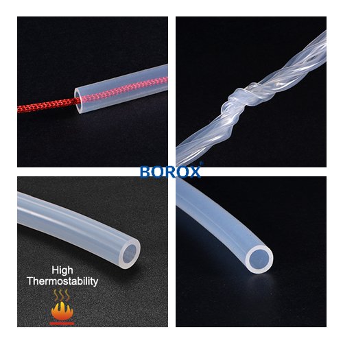 Borox Silikon Hortum 10x14mm - Şeffaf 1 metre - Silicon Hose