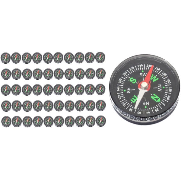 Borox Pusula - Mini Cep Pusulası - Sıvılı Pusula 40 mm - 50 Adet Toptan