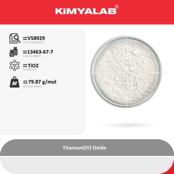 Kimyalab Titanyum Dioksit 500g - Titanium IV Oxide
