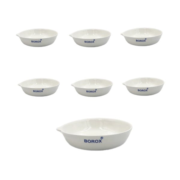 Borox Porselen Kapsül 100 ml - Dibi Düz - 6 Adet Toptan