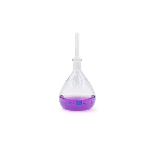 Borox Piknometre 100 ml - Kalibreli - Gay Lussac Tipi - Cam Kapiler Tıpalı