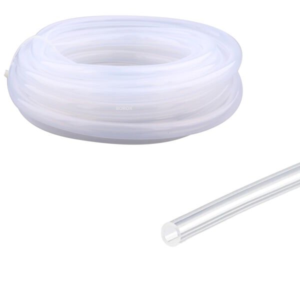 Borox Silikon Hortum 3x6 mm - Şeffaf 10 metre - Silicon Hose Platin