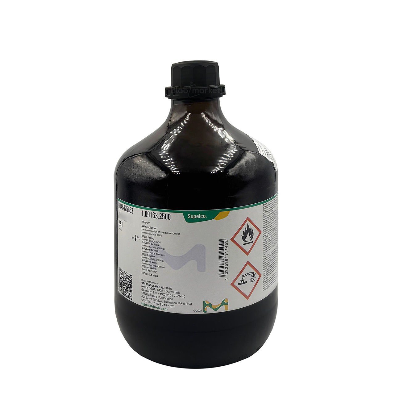 Merck 119163 Wijs Çözeltisi 2.5L - Solution For Iodine 0.1M