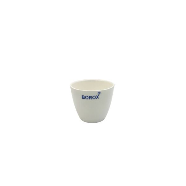 Borox Porselen Kroze - Orta Form - 20ml - Medium Form Crucible - 6 Adet Toptan