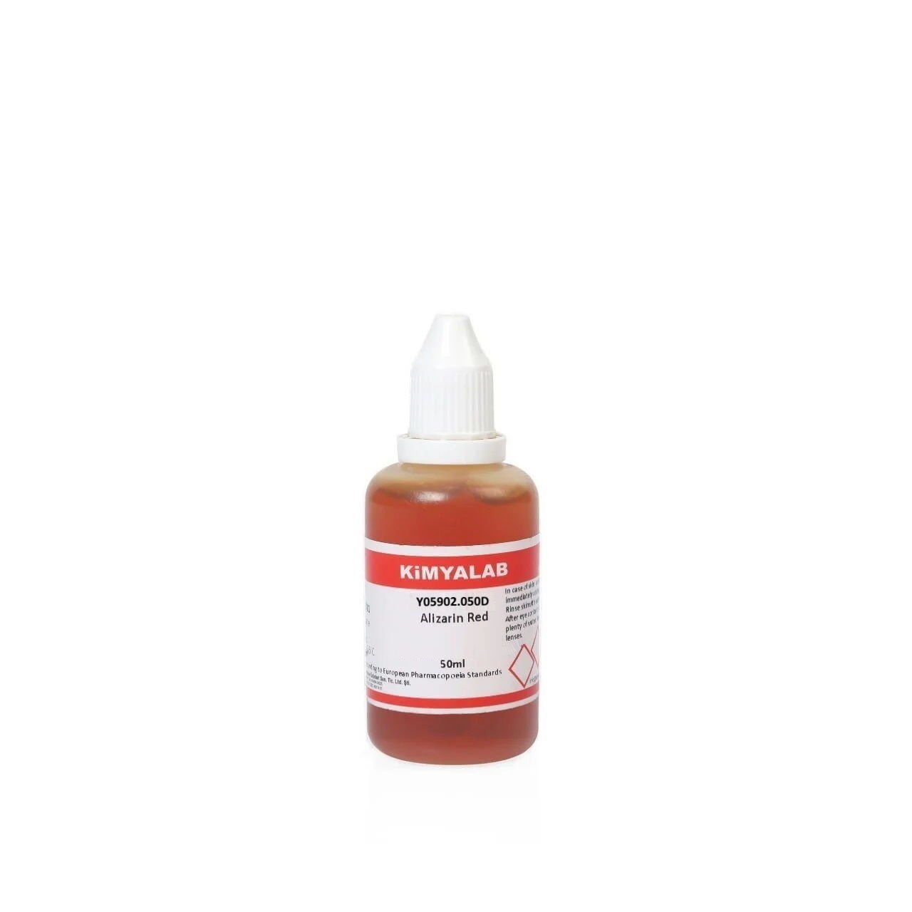 Kimyalab Alizarin Red Çözeltisi - Alizarin Kırmızısı 50 ml PE Şişe