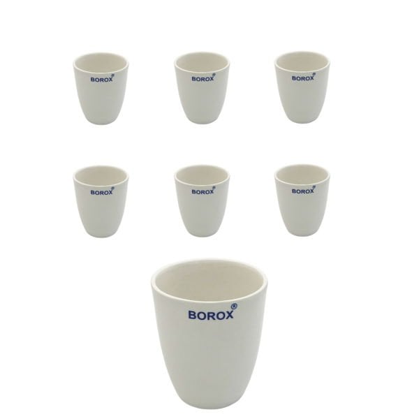 Borox Porselen Kroze - Uzun Form - 55ml - Tall Form Crucible - 6 Adet Toptan
