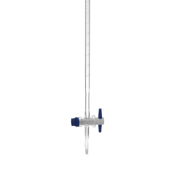 Borosil Cam Büret Düz 10 ml 0.05 ml Teflon Musluk - Class A