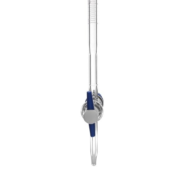 Borosil Cam Büret Düz 10 ml 0.05 ml Teflon Musluk - Class A