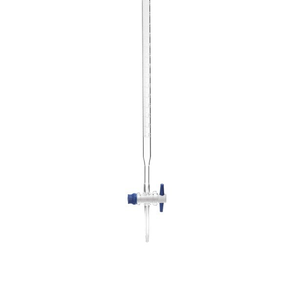 Borosil Cam Büret Düz 25 ml 0.10 ml Teflon Musluk - Class A