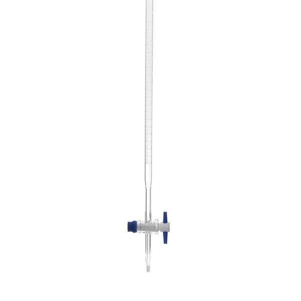 Borosil Cam Büret Düz 25 ml 0.05 ml Teflon Musluk - Class A