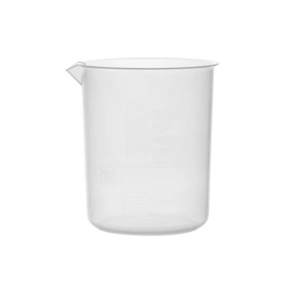 Borox Plastik Beher 1000 ml - Kabartma Dereceli - Plastic Beaker Autoclavable - 6 Adet Toptan