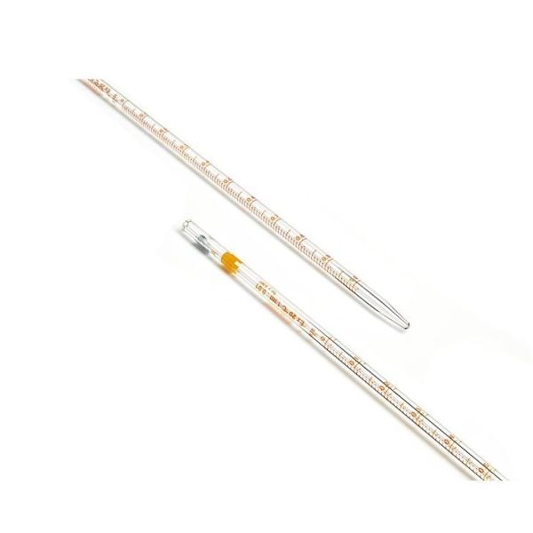 Borosil Cam Dereceli Pipet 0.1 ml - Mohr Tip Pipet - Class A