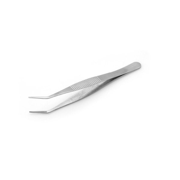 Borox Penset 13 cm Paslanmaz Çelik - Eğri Sivri Uçlu Cımbız
